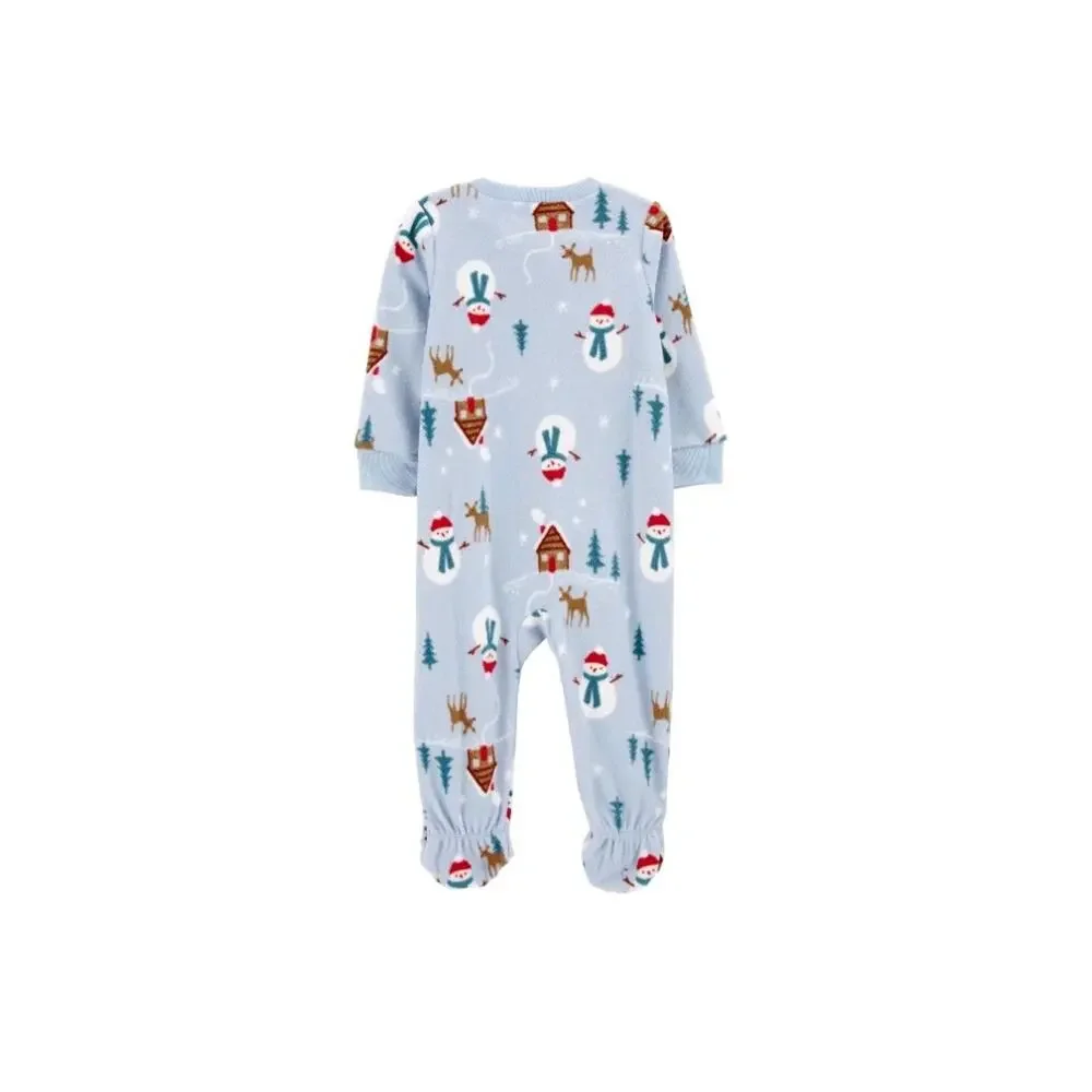 Carter's Child of Mine Baby and Toddler Holiday Pajama, One-Piece, Sizes 3-6M